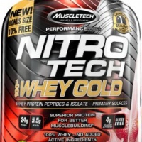 Nitro Tech 100% Whey Gold Fresa 5.5Lbs